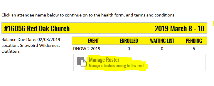 Manage roster 3