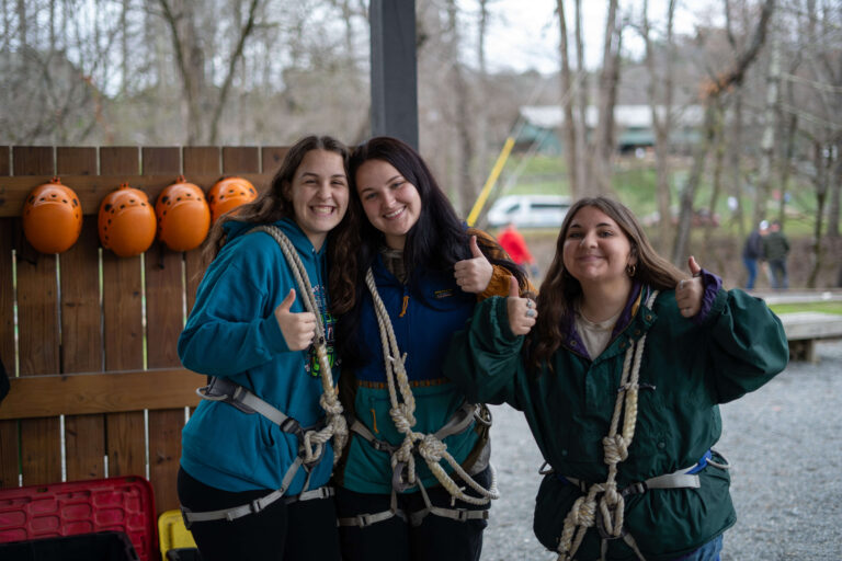 Snowbird college retreat, 3 girls